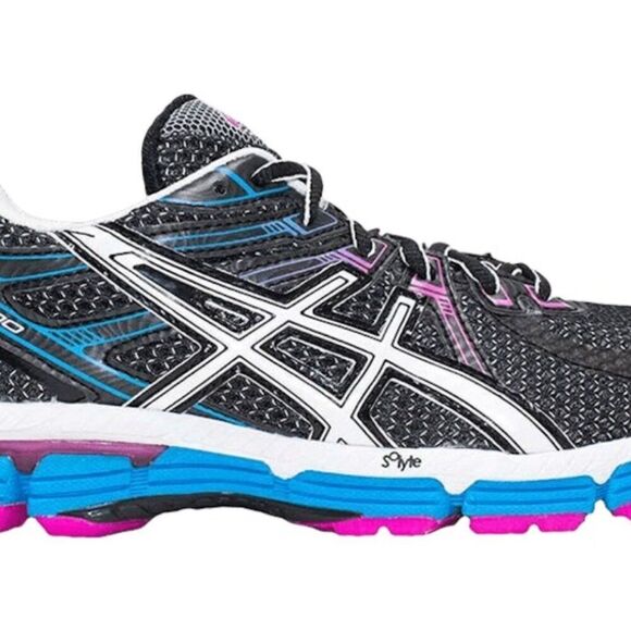 Asics Gel GT 2000 Running Trail Walking Women Shoe Sz 6 T2N7N Black Magenta Blue - Picture 3 of 5